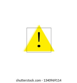 Hazard warning icon. Vector graphics