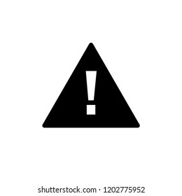 Hazard Warning Icon Vector on White Background with Glyph Style. EPS 10. Hazard Warning Icon Vector on White Background with Glyph Style. EPS 10.