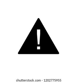 Hazard Warning Icon Vector on White Background with Glyph Style. EPS 10.