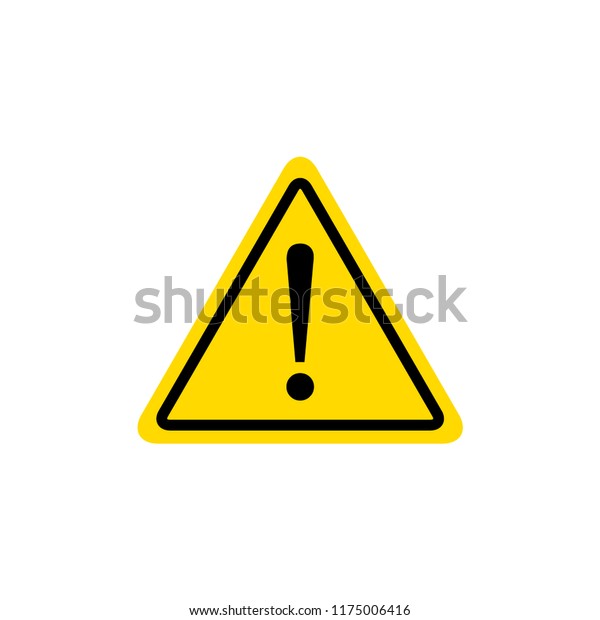 Hazard Warning Sign Exclamation Symbol Vector Stock Vector (Royalty ...