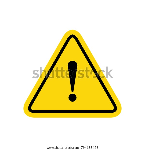Hazard Warning Sign Exclamation Symbol Stock Vector (Royalty Free ...
