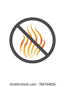 hazard warning sign flammable