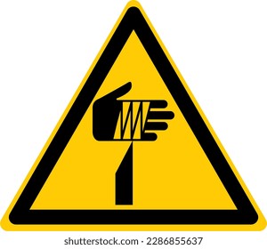 Hazard Warning Signs Caution Sharp blades