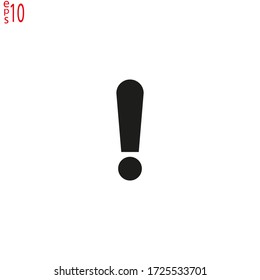 Hazard warning symbol. Exclamation, mark, icon, warning, alarm, alert, attention, background, bubble, button, caution