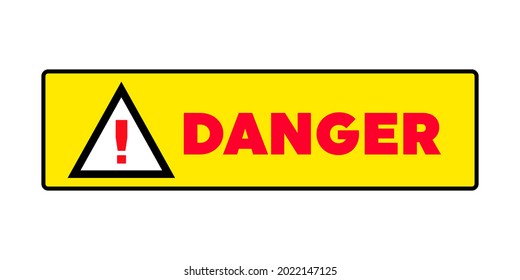 Hazard Warning Symbol Vector Icon Flat Stock Vector (Royalty Free ...