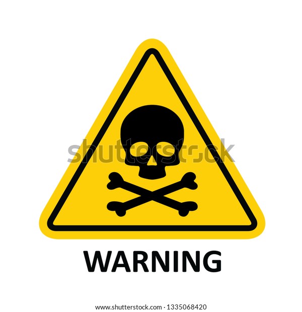 Hazard Warning Symbol Vector Icon Flat Stock Vector (Royalty Free ...