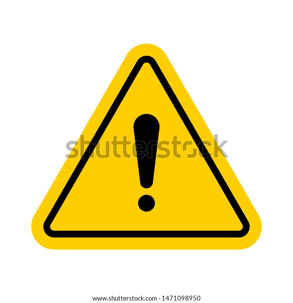 Hazard Warning Symbol Vector Warning Icon Stock Vector (Royalty Free ...