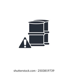 hazard waste icon. vector.Editable stroke.linear style sign for use web design,logo.Symbol illustration.