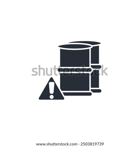 hazard waste icon. vector.Editable stroke.linear style sign for use web design,logo.Symbol illustration.