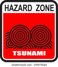 Hazard zone, tsunami