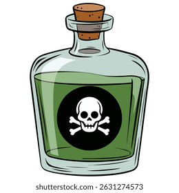hazardous chemical liquid warning sign isolated vector illustration on white background