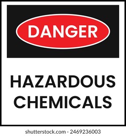 Hazardous chemical sign vector eps 10