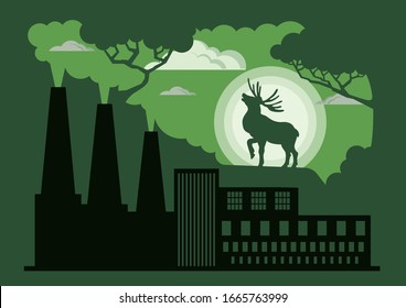 Hazardous environmental pollution - causing the death of animals and plants.