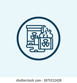 Gefährliche Symbol einzeln auf weißem Hintergrund aus der Chemiesammlung. Gefährliche Ikone, trendig und modern Gefährliches Symbol für Logo, Web, App
