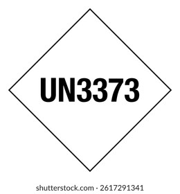 Hazardous Material HAZMAT Diamond Label Marking Placard IATA IMDG DOT Shipping Class 6 International UN3373