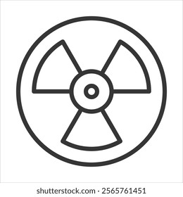Hazardous Material Icon Vector Illustration Outline Style