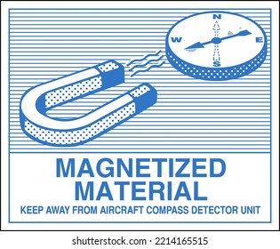 Hazardous Materials Hazmat Warning Labeling and Placarding Transportation DOT CHART Class 9 Magnetized Material