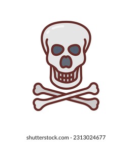 Icono de Materiales peligrosos en vector. Ilustración