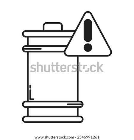 Hazardous Materials icon vector on white background
