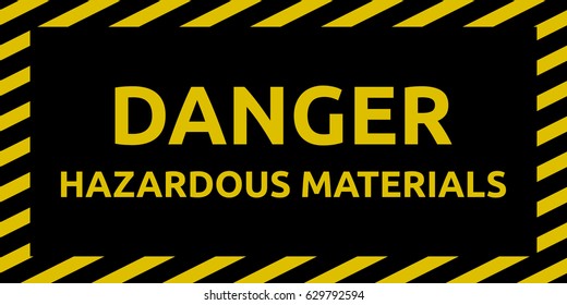 Hazardous materials sign