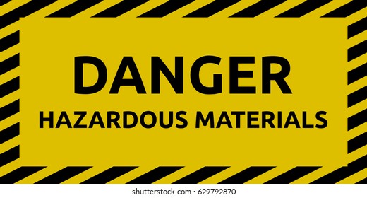 Hazardous materials sign