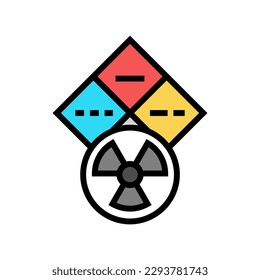 hazardous materials tool work color icon vector. hazardous materials tool work sign. isolated symbol illustration