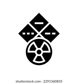 hazardous materials tool work glyph icon vector. hazardous materials tool work sign. isolated symbol illustration
