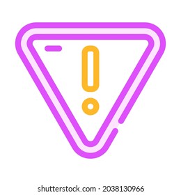 hazardous product mark color icon vector. hazardous product mark sign. isolated symbol illustration