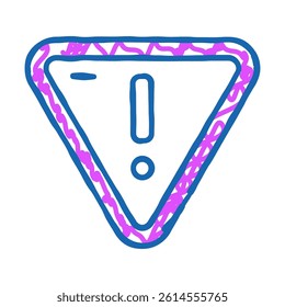hazardous product mark doodle icon sketch vector. hazardous product mark sign. isolated symbol illustration