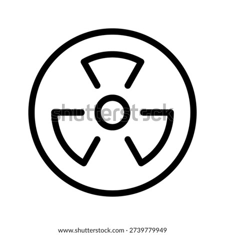 Hazardous Radioactive Icon Bundle for Nuclear Power Safety and Professional Radiation Warning
