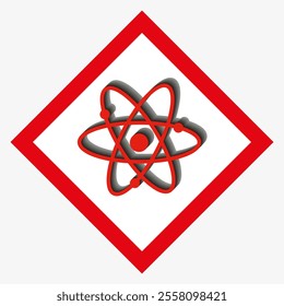 Hazardous substances and materials. Physical hazard signs. Hazard sticker. EPS 10.