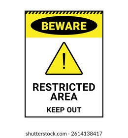 hazardous symbols on yellow board warning sign
