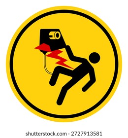 Hazardous Voltage Inside Symbol Sign, Vector Illustration, Isolate On White Background Label.EPS10