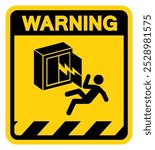Hazardous Voltage Inside Warning Sign, Vector Illustration, Isolate On White Background Label. EPS10