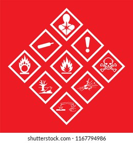 Ghs Hazardous Flammable Liquids Transport Icon Stock Vector (Royalty ...