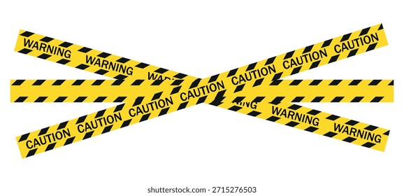 Hazardous warning tape sets must be careful.  Warn stop seamless line.  warning stamp with distressed texture on white background