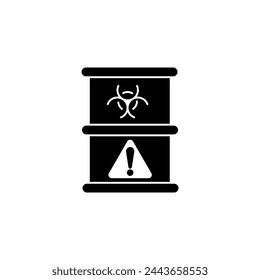 hazardous waste concept line icon. Simple element illustration. hazardous waste concept outline symbol design.