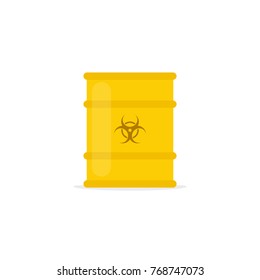Hazardous waste icon. Vector illustration isolated on white background