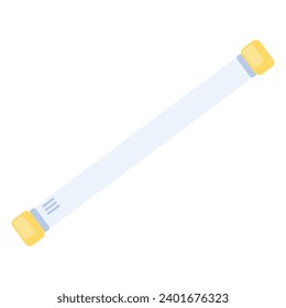 Hazardous waste pollution. Laboratory test tube icon. Toxic Materials. Hazardous waste separation problem. Element for infographics design. Simple flat vector isolated on white background