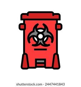 hazardous waste sorting color icon vector. hazardous waste sorting sign. isolated symbol illustration