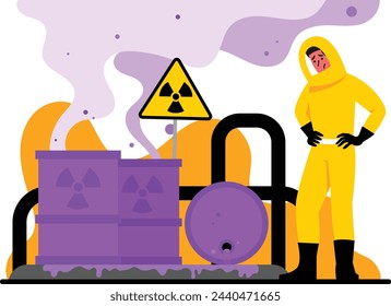 Hazardous waste that causes pollution