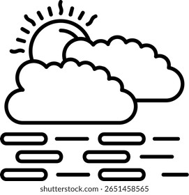 Design de ícone de estilo preenchido de neblina