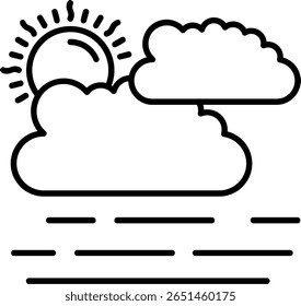 Design de ícone de estilo preenchido de neblina