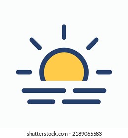 Haze Icon Vector - Sun Dust Icon - Vector