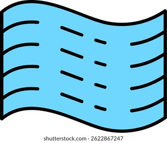 Design de ícone de vetor de linha de neblina