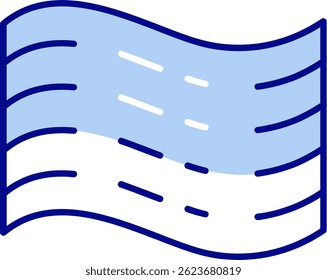Design de ícone de vetor de linha de neblina