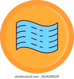 Design de ícone de vetor de linha de neblina
