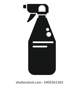 Haze Sprayer Symbol einfache Vektorgrafik. Wasserflaschennebel. Zerstäuber
