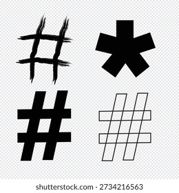 Haze tag ,# ,icon vactor