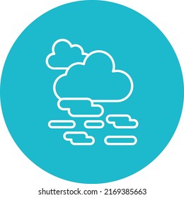 Haze vector icon. Can be used for printing, mobile and web applications.
